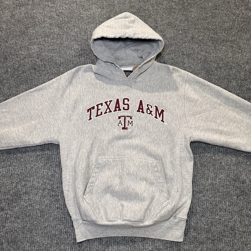 Steve & Barry's Texas A&M  Aggies Hoodie Reverse Weave‎ Sweatshirt Fleece Sz XS